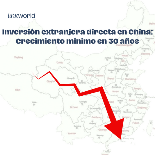 La inversión extranjera directa en China registra su crecimiento más bajo en 30 años